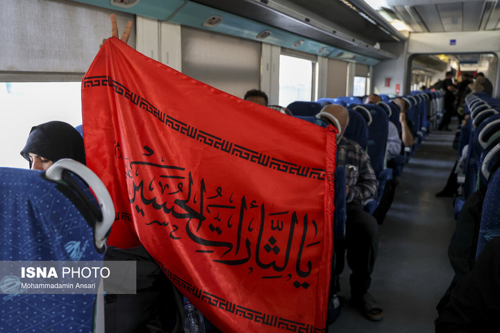 انتقال زائران اربعین حسینی از خرمشهر به شلمچه با قطار