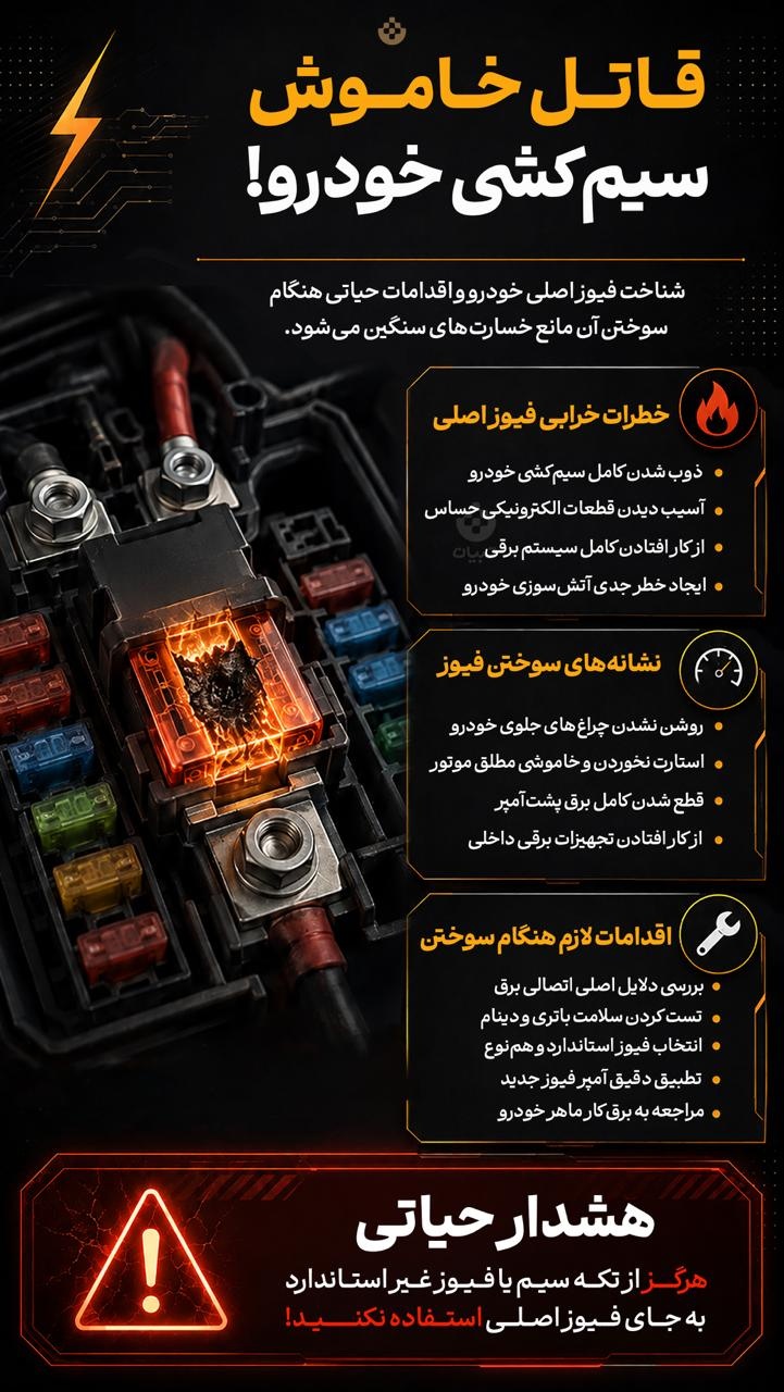 قاتل خاموش سیم کشی خودرو