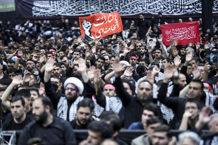مراسم عزاداری اربعینِ حسینی در جوار محل شهادت رهبر انقلاب