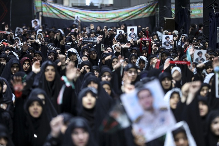 مراسم عزاداری اربعینِ حسینی در جوار محل شهادت رهبر انقلاب