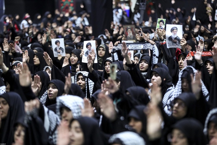 مراسم عزاداری اربعینِ حسینی در جوار محل شهادت رهبر انقلاب