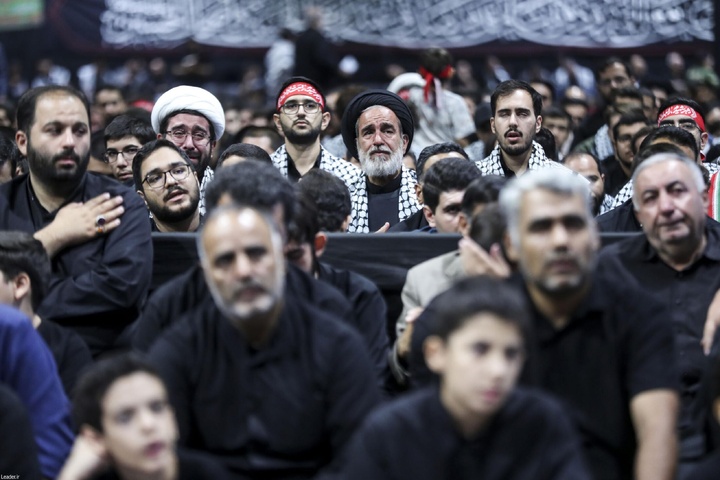 مراسم عزاداری اربعینِ حسینی در جوار محل شهادت رهبر انقلاب