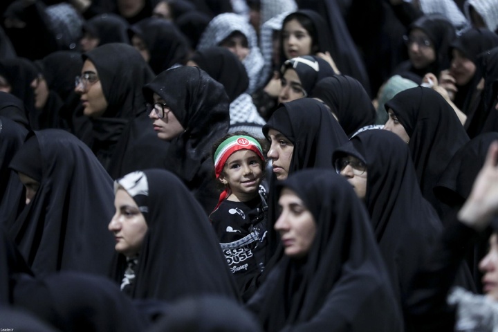 مراسم عزاداری اربعینِ حسینی در جوار محل شهادت رهبر انقلاب