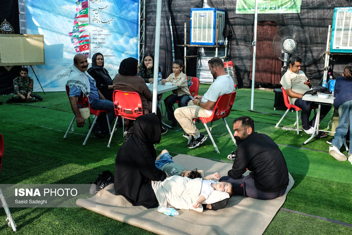 وضعیت تردد و خدمات به زائران اربعین حسینی در گذرگاه مرزی «تمرچین» - پیرانشهر