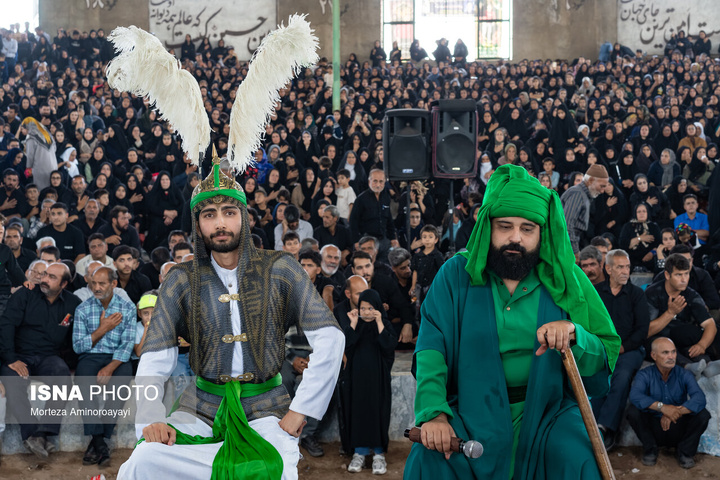 آیین تعزیه‌خوانی اربعین در روستای احمدآباد - میانجلگه