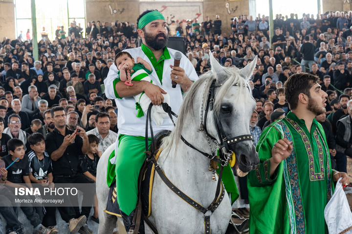 آیین تعزیه‌خوانی اربعین در روستای احمدآباد - میانجلگه