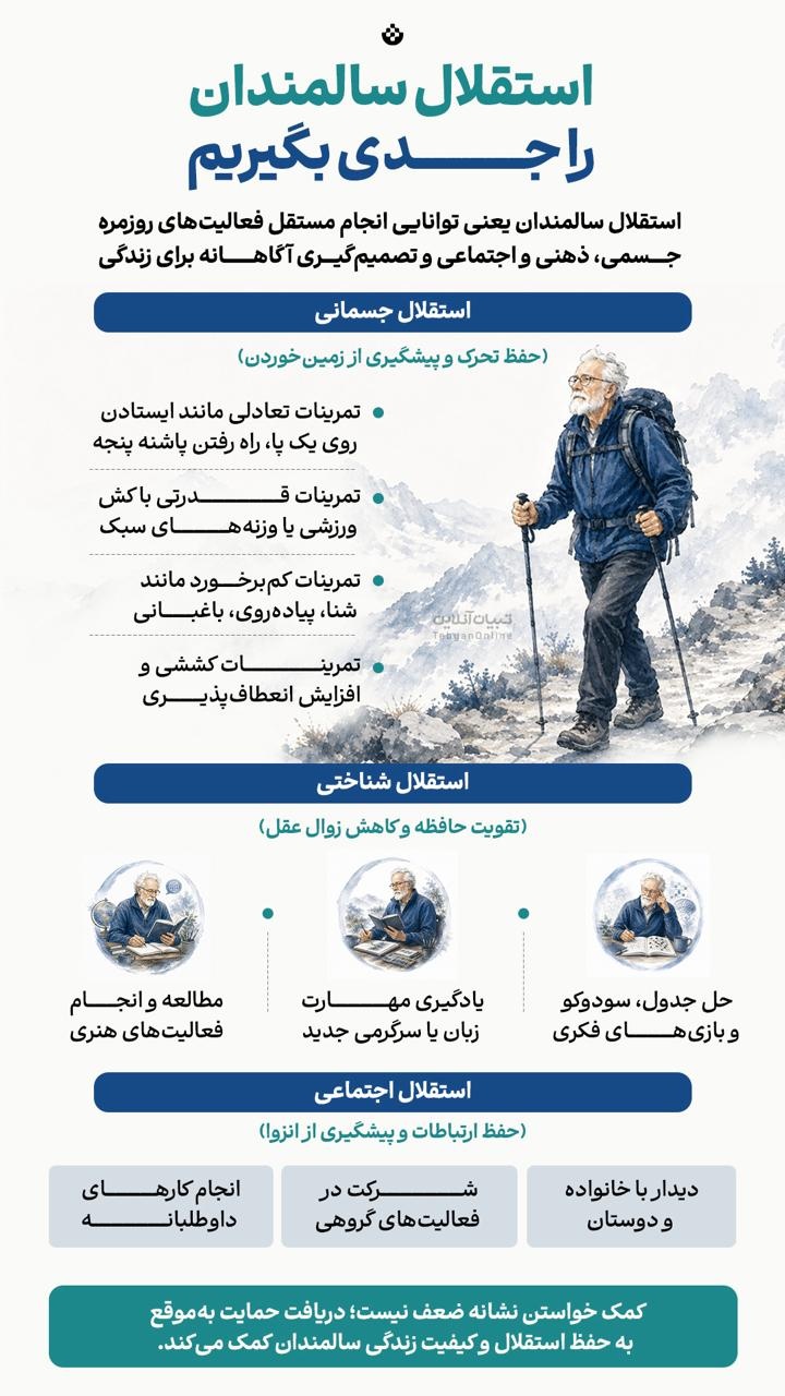 استقلال سالمندان را جدی بگیریم!