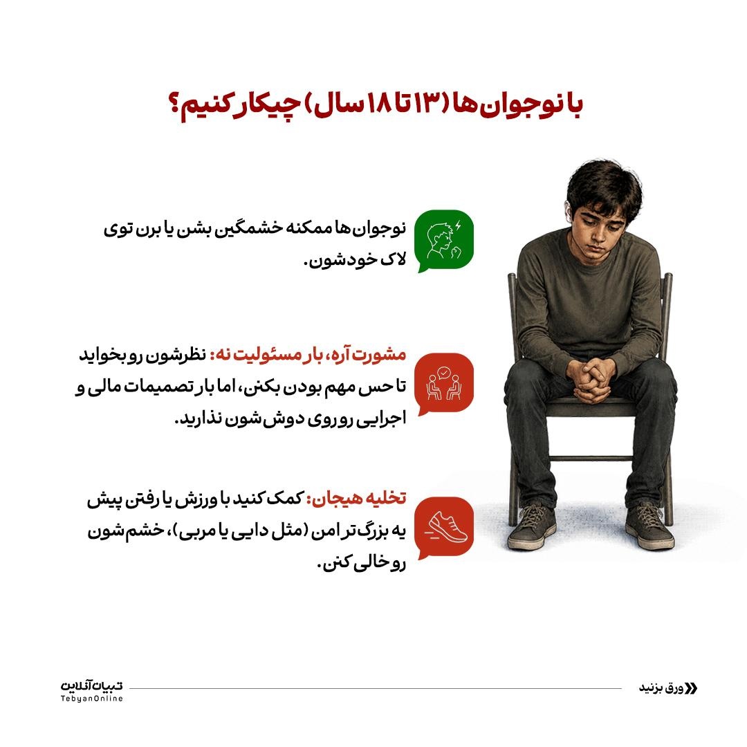 مادری در سایه سوگ پدر