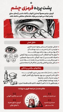پشت پرده قرمزی چشم