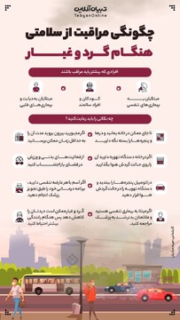 چگونگی مراقبت از سلامتی هنگام گرد و غبار