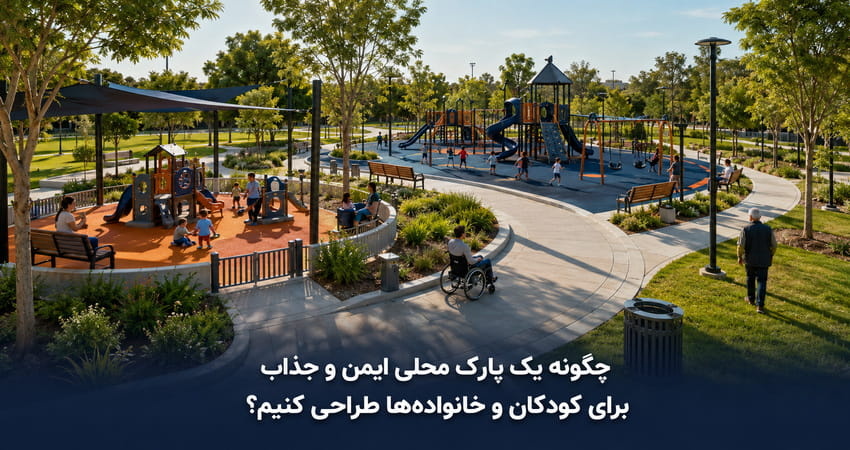 چگونه یک پارک محلی ایمن و جذاب برای کودکان و خانواده ها طراحی کنیم؟