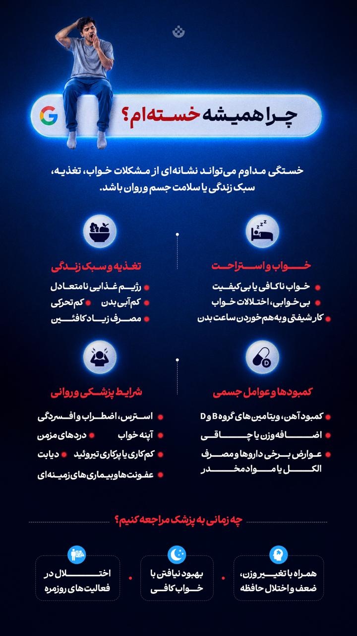 چرا همیشه خسته‌ام؟