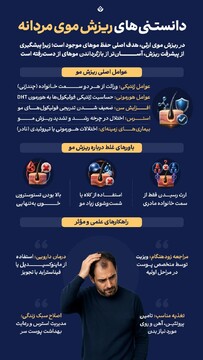 دانستنی‌های ریزش موی مردانه