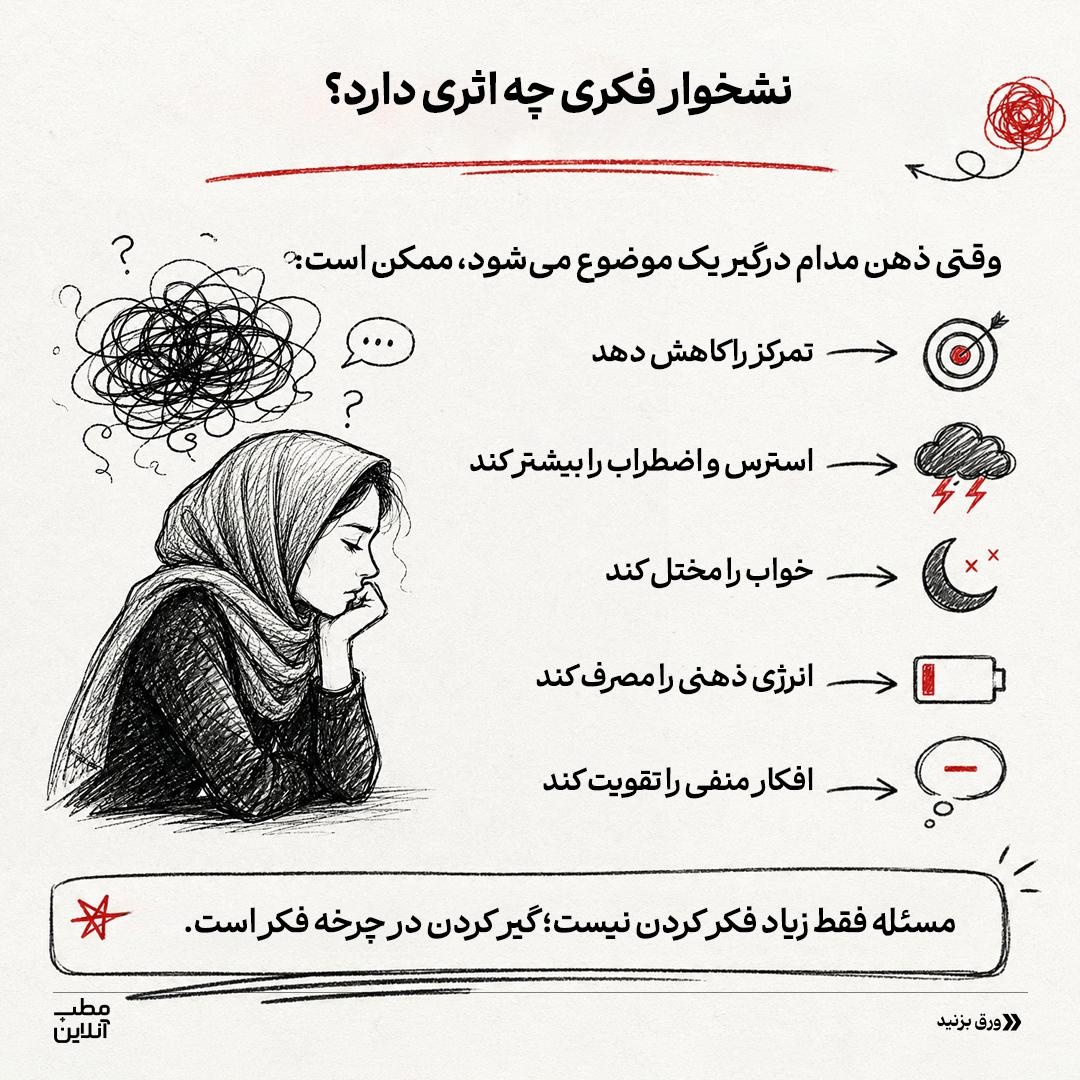 چرخه نشخوار فکری رو بشکن!
