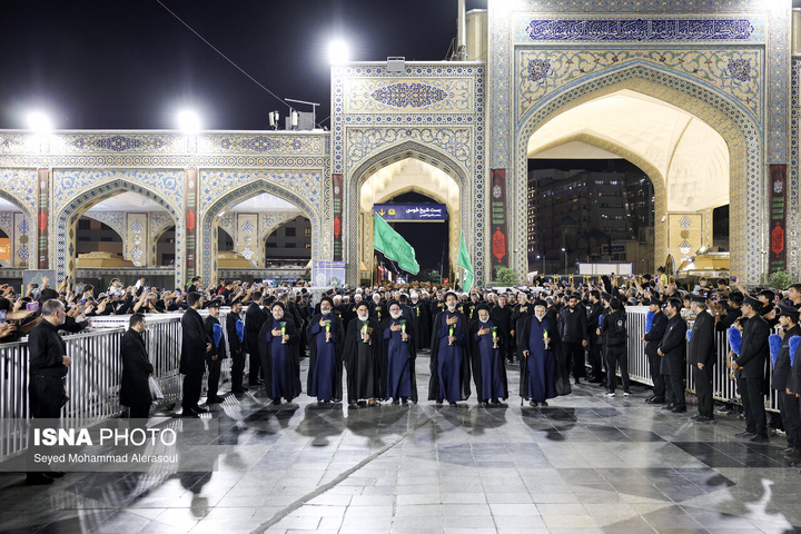 مراسم شام غریبان شهادت امام رضا علیه السلام در حرم مطهر رضوی