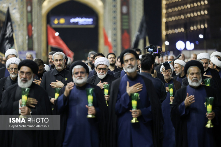 مراسم شام غریبان شهادت امام رضا علیه السلام در حرم مطهر رضوی