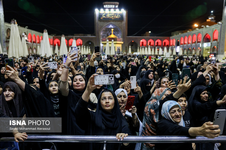 مراسم شام غریبان شهادت امام رضا علیه السلام در حرم مطهر رضوی