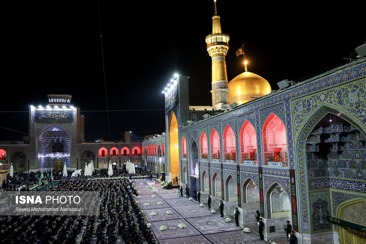 مراسم شام غریبان شهادت امام رضا علیه السلام در حرم مطهر رضوی