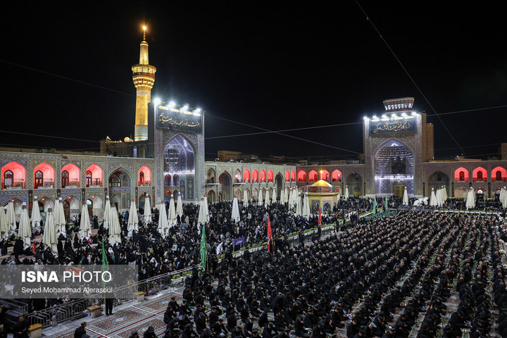مراسم شام غریبان شهادت امام رضا علیه السلام در حرم مطهر رضوی