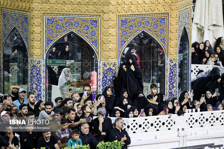 مراسم شام غریبان شهادت امام رضا علیه السلام در حرم مطهر رضوی