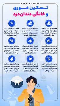 تسکین  فوری و خانگی دندان‌درد
