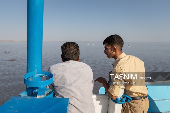 مسافران تابستانی دریاچه ارومیه