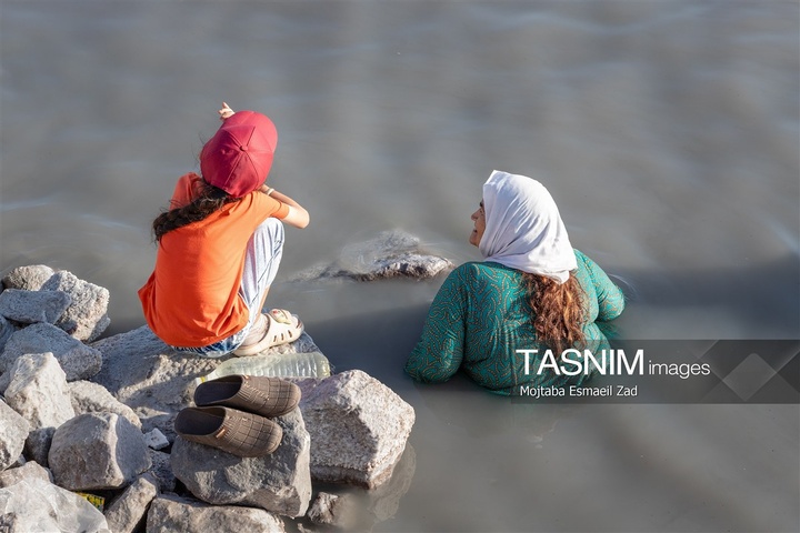 مسافران تابستانی دریاچه ارومیه