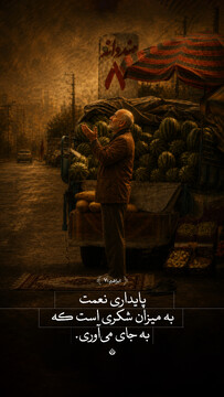 پایداری نعمت‌ به میزان شکری است که به جای می‌آوری