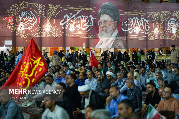 مراسم اربعین تدفین رهبر شهید در حرم شاهچراغ علیه السلام