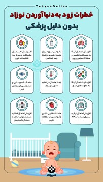 خطرات زود به‌دنیاآوردن نوزاد بدون دلیل پزشکی