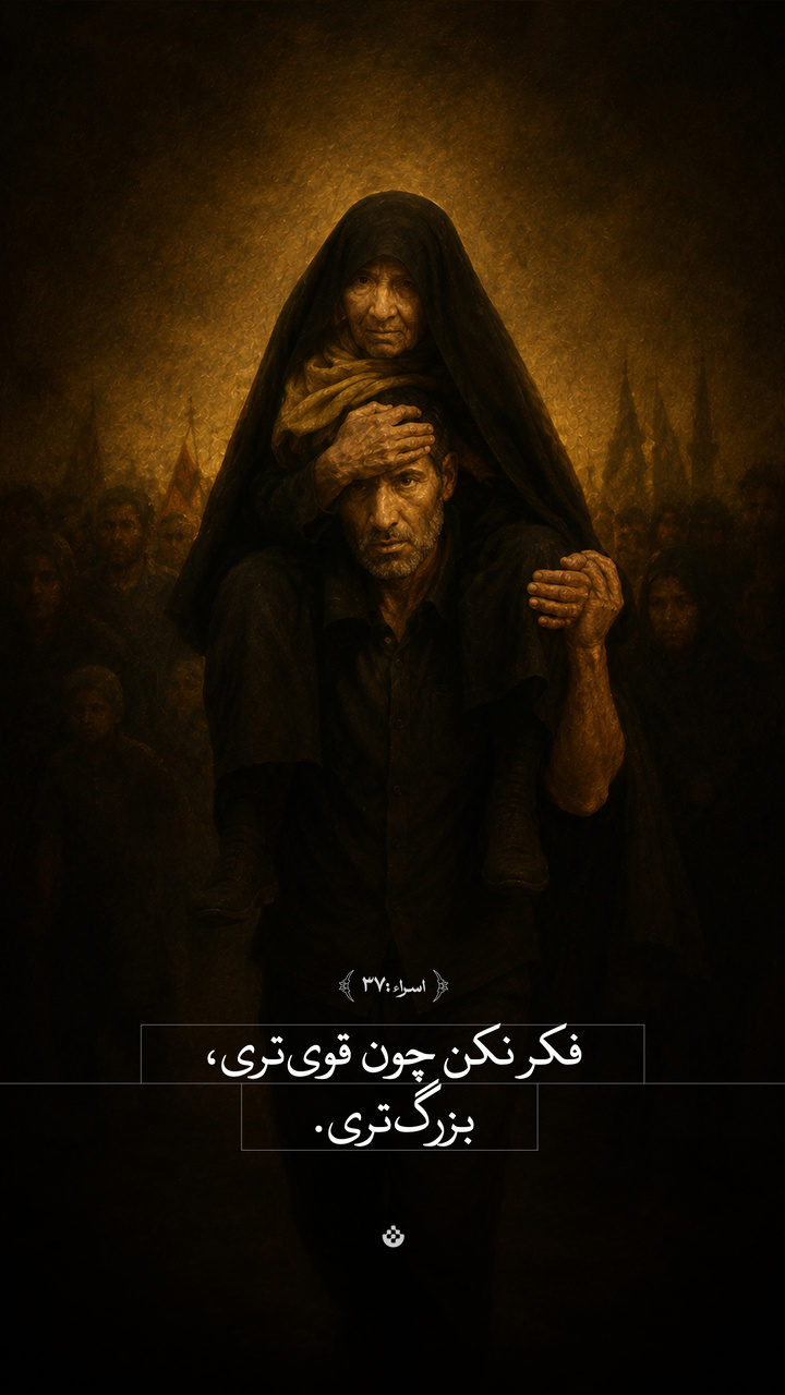 فکر نکن چون قوی‌تری، بزرگ‌تری...