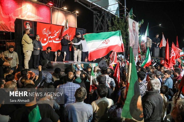 وداع با پیکرهای مطهر جانباختگان تجمعات شبانه در مشهد