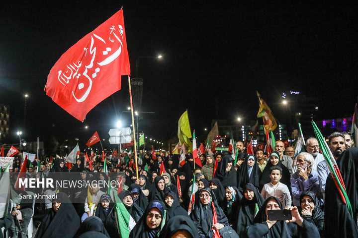 وداع با پیکرهای مطهر جانباختگان تجمعات شبانه در مشهد