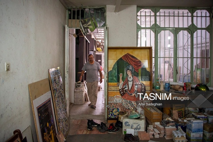 کاشی هفت رنگ مکتب شیراز