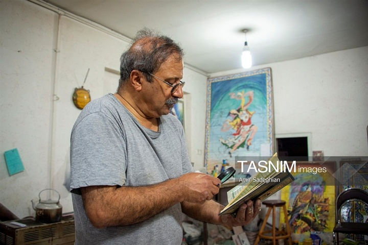کاشی هفت رنگ مکتب شیراز