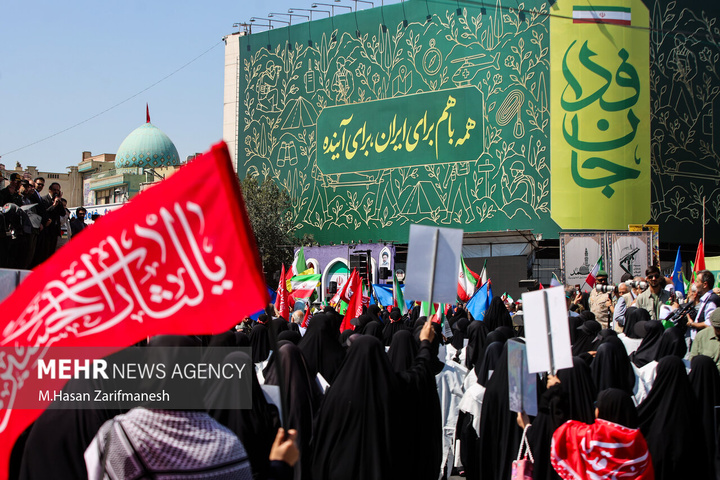 رزمایش و اجتماع بزرگ «مردم جان‌فدای ایران»