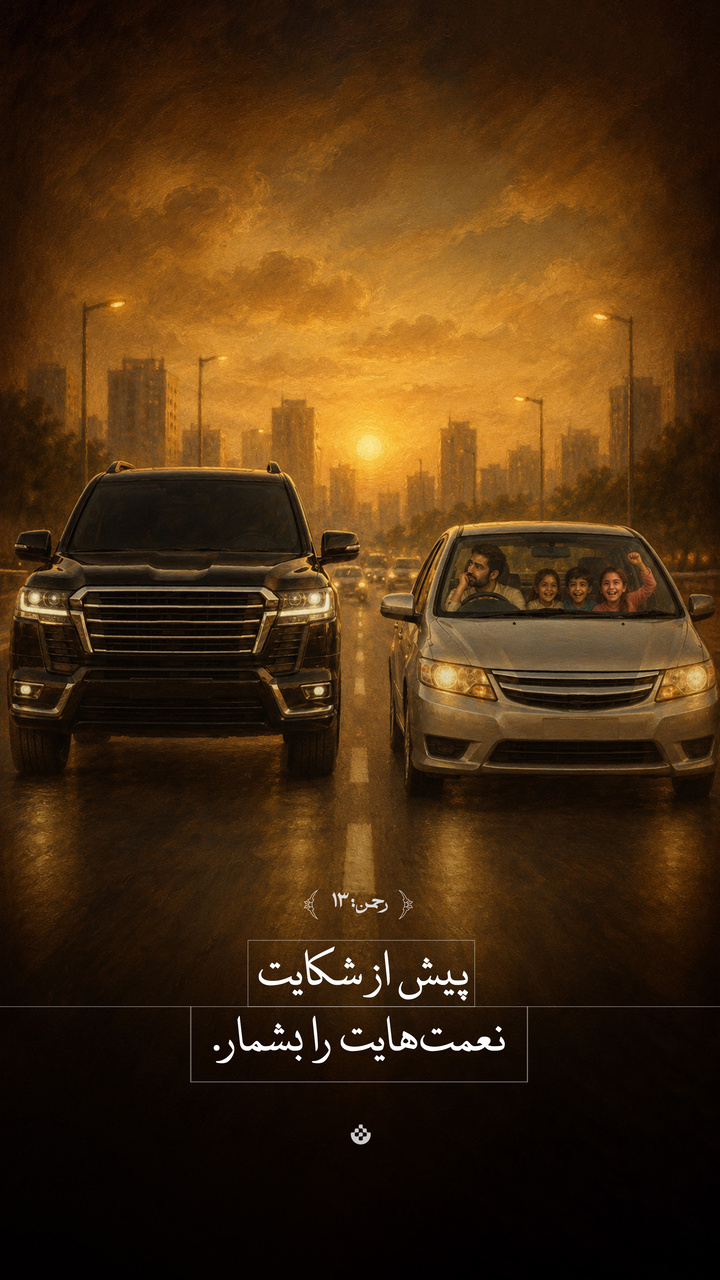 پیش از شکایت، نعمت‌هایت را بشمار