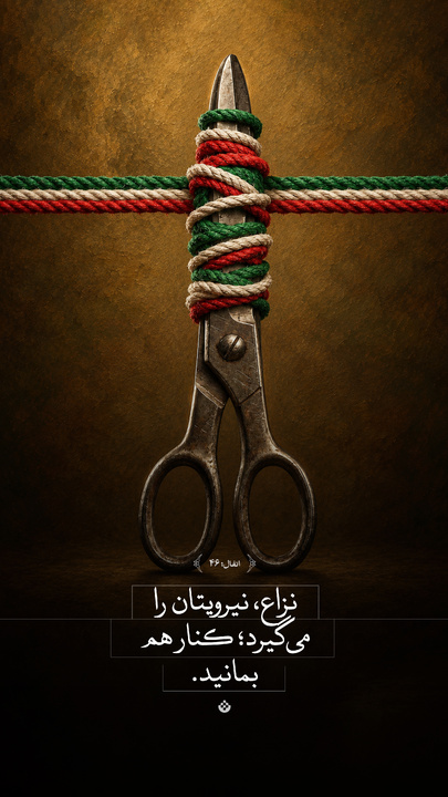 نزاع، نیرویتان را می‌گیرد؛ کنار هم بمانید