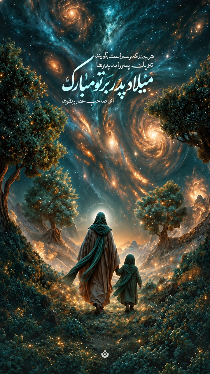 میلاد پدر بر تو مبارک / ای صاحب عصر و نظرها