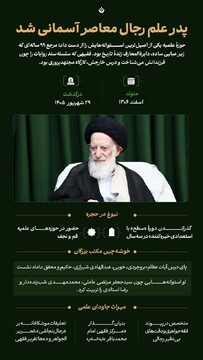 پدر علم رجال معاصر آسمانی شد