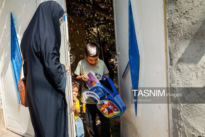 پویش کوله پر از مهر به یاد 168 دانش‌آموز شهید میناب