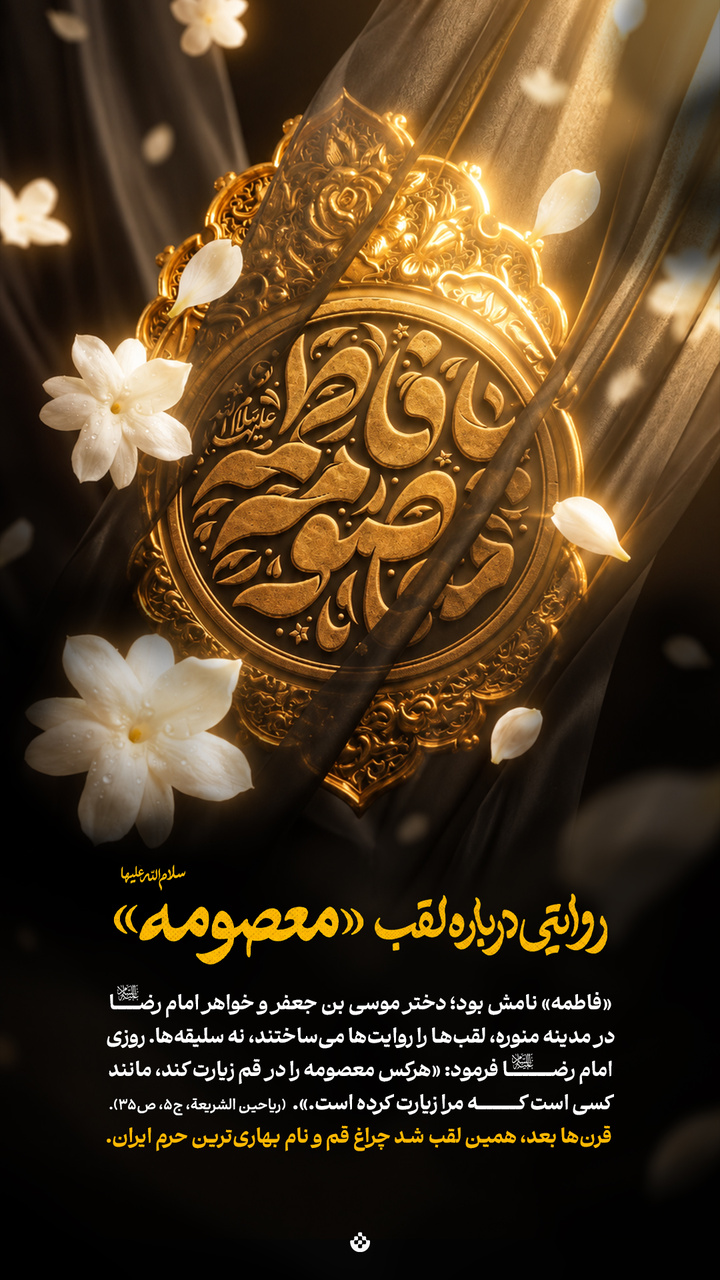 روایتی درباره لقب «معصومه» سلام‌الله‌علیها