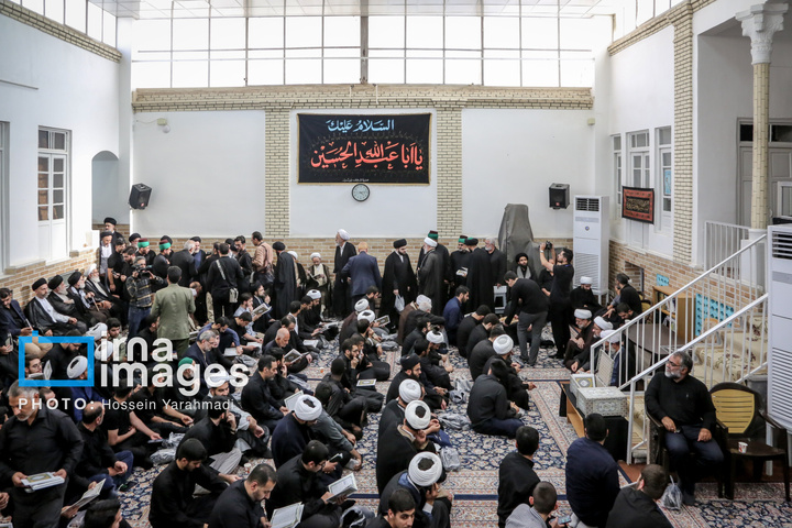 مراسم وداع با پیکر آیت‌الله «شبیری زنجانی»