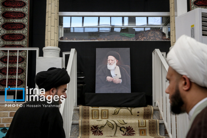 مراسم وداع با پیکر آیت‌الله «شبیری زنجانی»