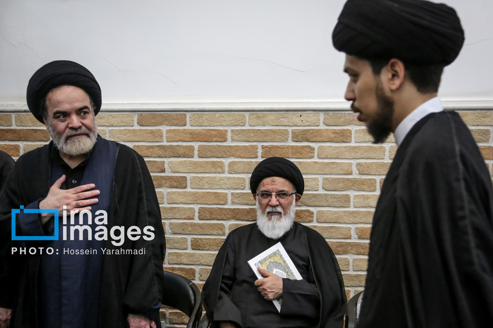 مراسم وداع با پیکر آیت‌الله «شبیری زنجانی»