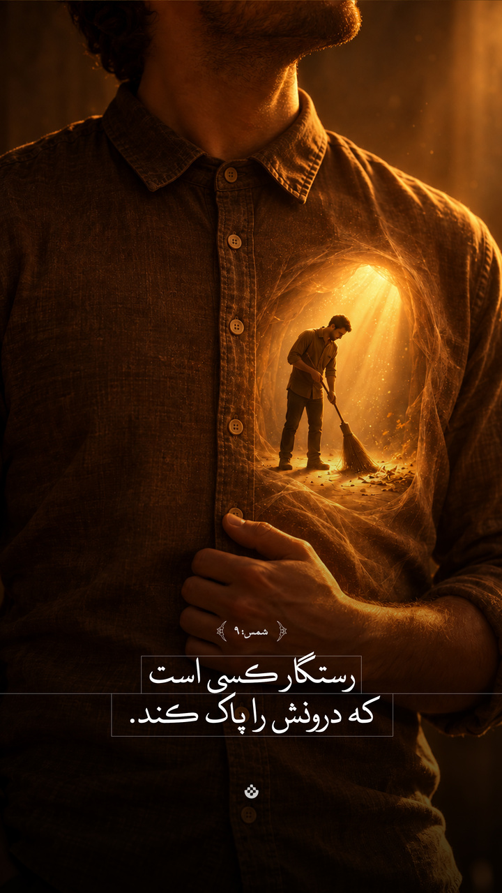 رستگار کسی است که درونش را پاک کند