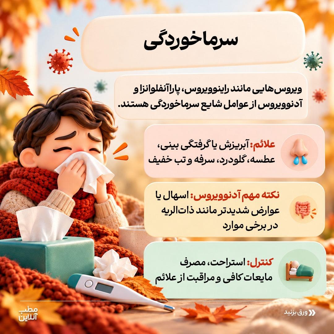 مقابله با ۵ بیماری شایع پاییزی