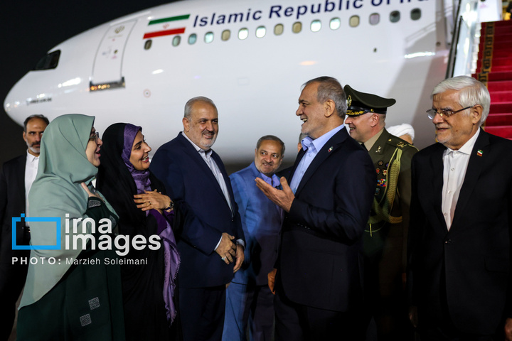 بازگشت رئیس جمهور از نیویورک