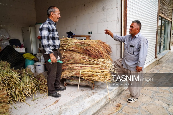 جاروبافی سنتی در روستای ملا حسن - خراسان شمالی