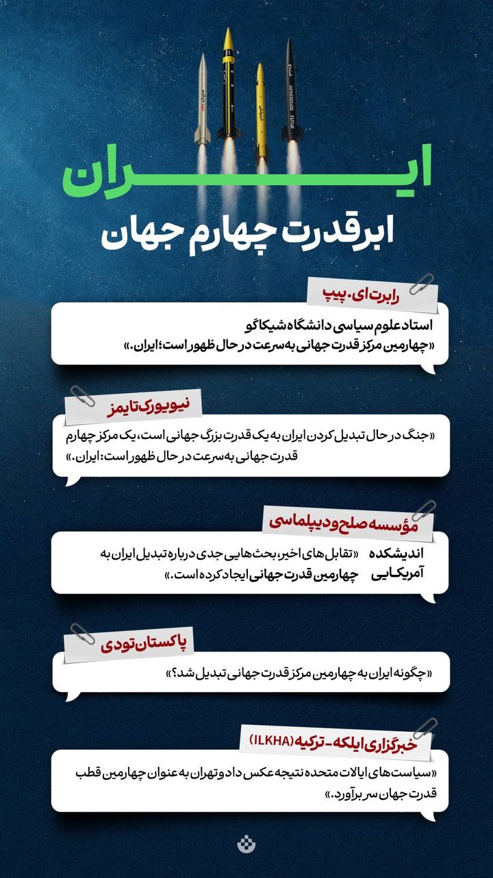 ایران؛‌ ابرقدرت چهارم جهان